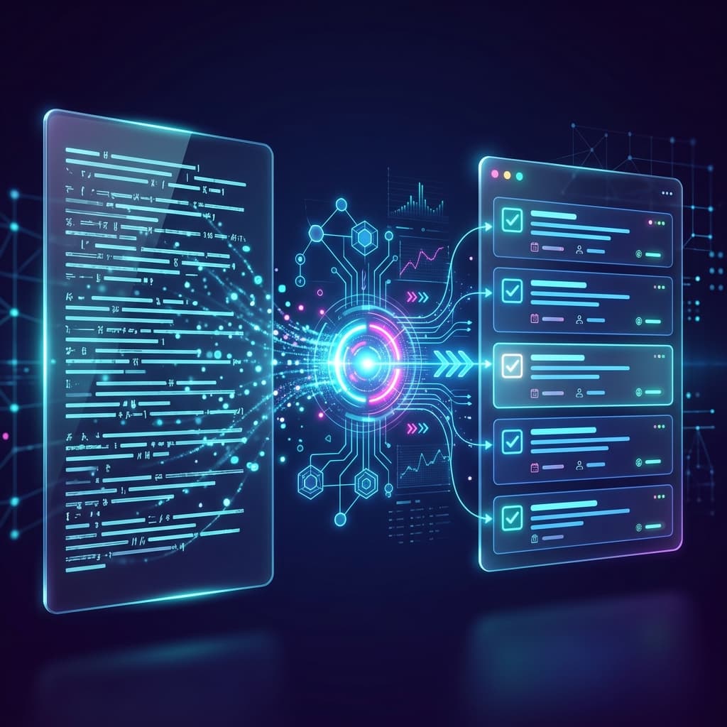 How to Turn Meeting Transcripts Into Action Items Using AI