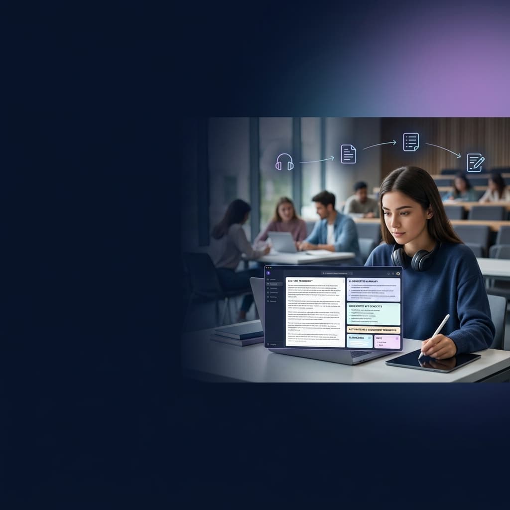 AI for Students: Practical Workflows for Lectures and Study Groups
