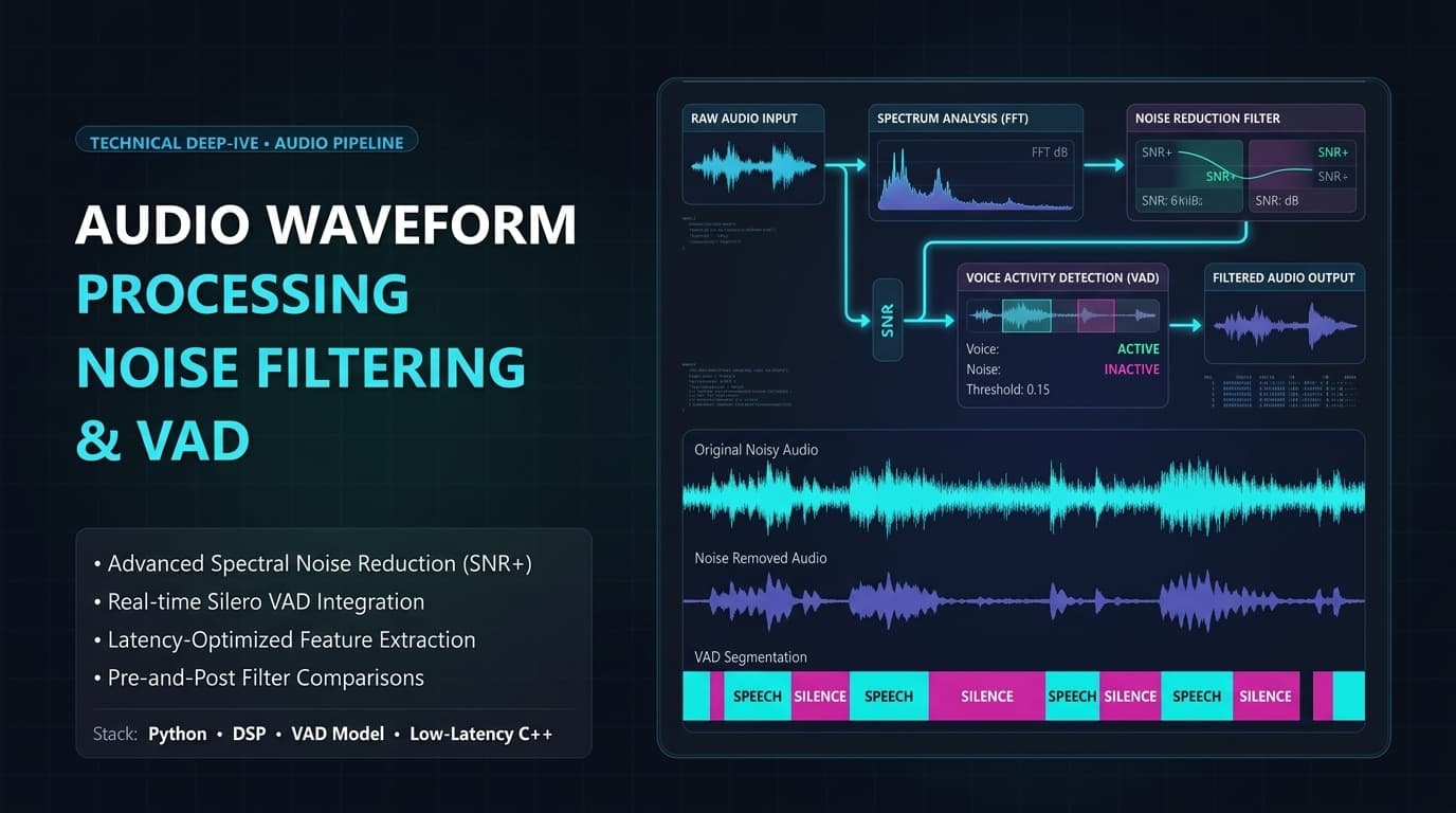 Audio Preprocessing for Speech-to-Text: Sample Rates, Noise Filtering, and Mono Conversion